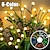 olcso Kültéri világítás-1db kültéri szoláris szentjánosbogár lengő lámpa 8 led kerti udvarhoz terasz ösvény dekoráció kültéri