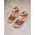 ieftine Sandale de Damă-Pentru femei Tocuri Sandale Sandale Platformă Sandale Cizme Cizme de vară Pantofi de confort Zilnic Plajă Platformă Vârf rotund Vacanță Modă Casual PU Curea Gleznă Cafea