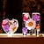 preiswerte Dekorative Lichter-Nachtlichter mit Buchstaben aus Kunstharz, getrocknetes Blumenlicht aus Kunstharz, personalisierte Blumenlampe, Namenslampe, Geschenk für sie, Wohndekoration