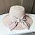 cheap Party Hats-Hats Headwear Acrylic / Cotton Straw Bucket Hat Straw Hat Sun Hat Casual Holiday Elegant Retro With Ribbons Floral Headpiece Headwear