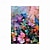 olcso Virág-/növénymintás festmények-3D vastag tájfestmény művészet kézzel festett kés tájkép olajfestmény vászon fal művészet absztrakt virágfestmény művészet nappali hálószobához szálloda fali dekoráció