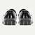 preiswerte Herrenpantoletten &amp; -slipper-klassische Loafer für Herren aus schwarzem perforiertem Leder mit Horsebit aus Metall