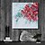 halpa Kukka-/kasvitaulut-käsintehty öljymaalaus kankaalle seinätaidekoriste moderni abstrakti punaisen ruusun kukat kodin sisustukseen rullattu kehyksetön venyttämätön maalaus