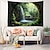 cheap Landscape Tapestry-Waterfall Window View Hanging Tapestry Wall Art Large Tapestry Mural Decor Photograph Backdrop Blanket Curtain Home Bedroom Living Room Decoration Cottagecore