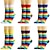 economico Abiti dell&amp;#39;orgoglio-5 pezzi di calzini di cotone arcobaleno bundle lgbt lgbtq vestire per adulti unisex gay lesbiche queer pride parade orgoglio mese festa carnevale quotidiano