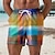 cheap Men&#039;s Printed Shorts-Men&#039;s Board Shorts Swim Shorts Swim Trunks Drawstring with Mesh lining Elastic Waist Colorful Quick Dry Short Holiday Beach Hawaiian Casual Yellow blue Micro-elastic
