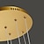 זול נברשות-6-אור 10-אור 60 cm עיצוב יחיד עיצוב האי מנורות תלויות מתכת אקרילי מגולוון גימור צבוע מודרני סגנון נורדי 85-265V