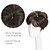 abordables Franges-Hair Topper 6,8&quot; x 7&quot; Pixie Cut Cheveux courts Toppers pour femmes Fluffy Synthétique Hair Topper Clip dans les morceaux de cheveux ondulés supérieurs Perruques de remplacement brun naturel