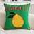 cheap Textured Throw Pillows-Decorative Toss Embroidery Lemon Pillows Cover 1PC Soft Square Cushion Case Pillowcase for Bedroom Livingroom Sofa Couch Chair Summer