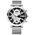 abordables Montres à Quartz-MINI FOCUS Hommes Montres à quartz Extérieur Mode Décontractée Montre Bracelet Lumineux Calendrier IMPERMÉABLE Décoration Acier Suivre