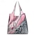 cheap Graphic Print Bags-Women&#039;s Crossbody Bag Shoulder Bag Bucket Bag Polyester Shopping Daily Holiday Print Large Capacity Foldable Lightweight Marble Abstract Art Pink Rose Pink Light Blue