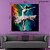 cheap People Paintings-Oil Painting Handmade Hand Painted Square Wall Art Impression Dancer Canvas Painting Home Decoration Decor Stretched Frame Ready to Hang