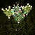 abordables Éclairages pour allées-Solaire gardénia pelouse lumière simulation fleur led jardin lumière étanche cour pelouse voie paysage extérieur décoratif atmosphère lumière 1/2 pièces