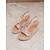 billige Sandaler til kvinder-Dame Hæle Sandaler Boheme Wedge-sandaler Komfort Sko Daglig Strand Farveblok Platform Rund Tå Boheme Ferie Mode PU Ankel Strop Mandel