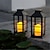 olcso Pathway Lights &amp; Lanterns-napenergiával működő integrált led kültéri lámpa, vintage stílusú napelemes lámpák fém villogó napelemes lámpák függő lámpák dekoratív kerti terasz udvarra
