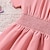 Χαμηλού Κόστους Φορέματα-Παιδιά Κοριτσίστικα Φόρεμα Συμπαγές Χρώμα Κοντομάνικο Πάρτι ΕΞΩΤΕΡΙΚΟΥ ΧΩΡΟΥ Causal Μοντέρνα Καθημερινά Καθημερινό Πολυεστέρας Καλοκαίρι Άνοιξη Φθινόπωρο 2-12 χρόνια Ανθισμένο Ροζ