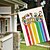 cheap Outdoor Garden Flags, Banner-Pride Rainbow Garden Flags Set of 12 Double Sided 12 x 18 Inch Yard Flags, Small Garden Flags for Outside, Outdoor Flags, Holiday Garden Flags for All Seasons