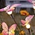 olcso Pathway Lights &amp; Lanterns-kültéri napelemes led szentjánosbogár gyep kerti lámpa kültéri 9led pillangós tájfény vízálló kerti sétány udvari dekoráció 1/2db