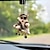 levne Sochy-Akrylová závěsná ozdoba na auto - skvělý 2D design kočky na skateboardu pro zábavný doplněk vaší jízdy