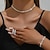 cheap Jewelry Sets-Jewelry Set 4pcs Rhinestone Alloy Earrings Necklace Bracelets Women&#039;s Elegant Cute Dainty Geometrical Geometric Jewelry Set For Wedding Party Valentine&#039;s Day