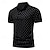 cheap Classic Polo-Men&#039;s Golf Shirt Golf Polo Work Casual Lapel Short Sleeve Basic Modern Geometic Button Spring &amp; Summer Regular Fit Black White Navy Blue Khaki Golf Shirt