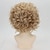 cheap Synthetic Trendy Wigs-Wig Natural Wave Asymmetrical With Bangs Wig Short Light Blonde Synthetic Hair Women&#039;s Classic Blonde Blonde Short Blonde Curly with Bangs Full Bouncy Curly Wigs