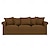זול IKEA כיסויים-greenlid 100% כותנה כיסוי ספה 3 מושבים כיסוי החלקה בצבע אחיד לספת איקאה
