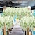 levne LED pásky-12ks bílé závěsné květiny z vistárie s ledovými pohádkovými světly, umělá závěsná girlanda z vistárie pro svatební hostinu domácí dekorace na zeď