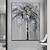 voordelige boom olieverfschilderijen-met de hand gemaakt olieverfschilderij canvas muurkunstdecoratie zwart-wit abstracte kokospalm voor huisdecor gerold frameloos ongerekt schilderij