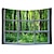 Недорогие пейзаж гобелен-Окно вид на лес висит гобелен настенное искусство большой гобелен фреска декор фотография фон одеяло занавеска для дома спальня гостиная украшения