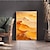cheap Landscape Paintings-Handmade Desert Painting Camels Painting Custom Hand Paint Wall Paintings Personalized Wall Art Picture For Living Room Bedroom (No Frame)