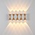 baratos Iluminação de Parede LED-Lâmpada de parede led 2/3/4/5 cabeças ao ar livre à prova d' água vidro alumínio 90cm moderno criativo luz branca quente corredor varanda ip65 85-265v