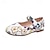 cheap Kids&#039; Flats-Girls&#039; Flats Bohemian Style Flower Girl Shoes PU Portable Princess Shoes Little Kids(4-7ys) Toddler(2-4ys) Prom Walking Flower White Yellow Red Spring Fall