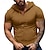 ieftine Tricouri casual pentru bărbați-Bărbați Tricou Tricouri Cămașă cu mânecă scurtă Tee Top Simplu Capișon Stradă Vacanță Manșon scurt Buzunar frontal Îmbrăcăminte Modă Designer De Bază