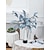 baratos Flores Artificiais &amp; Vasos-conjunto de 2 ramos de trombeta de anjo artificial: folhagem falsa realista para uma decoração elegante e encantadora