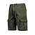 billige Cargoshorts-Herre Taktiske shorts Shorts med lommer Shorts Knap Multi lomme Vanlig Påførelig Korte udendørs Daglig I-byen-tøj Mode Klassisk militærgrøn