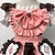 abordables Vestidos Lolita-Lolita Princesa Traje de Criada Lolita Vestidos Traje de cosplay Mujer Japonés Disfraces de Cosplay Rosa Retazos Manga Corta