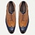 cheap Men&#039;s Oxfords-Men&#039;s Dress Sneakers Leather Italian Full-Grain Cowhide Slip Resistant Lace-up Brown / Blue Color Block