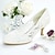 billige Brudesko-dame pumps bryllup brude sko blonde killing hæl rund tå klassisk minimalisme blonde loafer sort hvid elfenben