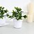 preiswerte Künstliche Blumen &amp; Vasen-realistische Miniatur-Topfpflanze mit Süßkartoffelblättern