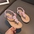 cheap Kids&#039; Sandals-Girls&#039; Sandals Daily Leather PU Portable Princess Shoes Big Kids(7years +) Little Kids(4-7ys) Toddler(2-4ys) Daily Prom Walking Sequin Silver Pink Gold Spring Fall