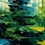olcso fa olajfestmények-mintura kézzel készített zöld erdei olajfestmények vászonra nagy fal művészet dekoráció modern absztrakt fák tájkép otthoni dekorációhoz hengerelt keret nélküli nyújtatlan festmény