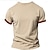 preiswerte Henley-T-Shirt für Herren-T-Shirt mit afrikanischem Muster und V-Ausschnitt im Ethno-Stil für Herren mit 3D-Druck, T-Shirt, Henley-Shirt, lässiges Alltags-T-Shirt, Khaki, Grau, kurzärmliges Henley-Shirt, Sommerkleidung,