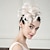 preiswerte Hochzeit Kopfschmuck-Stirnbänder Fascinator Kopfbedeckung Federn Schlapphut Zylinder Hochzeit Teeparty elegante Hochzeit mit Schleife Kopfbedeckung Kopfbedeckung