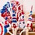 Недорогие События и вечеринки-Патриотическая шведская игрушка гнома ручной работы - статуэтка гнома ко Дню независимости, идеально подходит в качестве декоративного украшения или подвесного кулона ко Дню Америки