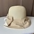 Χαμηλού Κόστους Καπέλα για Πάρτι-Καπέλα Καλύμματα Κεφαλής Ακρυλικό / Βαμβάκι Άχυρο Τύπου bucket Ψάθινο καπέλο Καπέλο ηλίου Causal Αργίες Κομψό Ρετρό Με Φιόγκος Καθαρό Χρώμα Ακουστικό Καπέλα