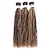 お買い得  三つ編み人毛ウィッグ-4/27 縮れたカーリーヘアバンドル ハイライト人毛バンドル ブラジルヘアウィーブバンドル 3/pcs レミーヘアエクステンション 女性用