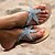 Χαμηλού Κόστους Γυναικείες Παντόφλες &amp; Σαγιονάρες-Γυναικεία Παντόφλες Μπόχο Παντόφλες στην παραλία Διακοπές Παραλία Stea Πλατφόρμα Βοημία Διακοπές PU Ασημί Λευκό Χρυσό