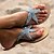 preiswerte Damenslipper &amp; Flip-Flops-Damen Hausschuhe Slippers Boho Strandpantoffeln Urlaub Strand Stern Plattform Böhmen Urlaub PU Silber Weiß Gold