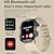 economico Smartwatch-QX11 Orologio intelligente 1.96 pollice Intelligente Guarda Bluetooth ECG + PPG Pedometro Avviso di chiamata Compatibile con Android iOS Da donna Da uomo Standby lungo Chiamate in vivavoce